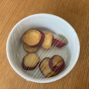 ねこ🐾の作ってみた!投稿(レンジで簡単♪さつまいも煮！あと一品、お弁当にも！砂糖不使用)