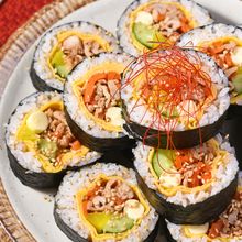 豚こまキンパ│具材が崩れず失敗知らず！韓国風巻きずし