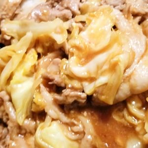 しゃきぴよラブの作ってみた!投稿(包丁いらず♪オール1の黄金比率de『豚バラキャベツの回鍋肉』)