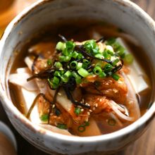 【やる気ゼロでも作れる！】チキキム豆腐茶漬け