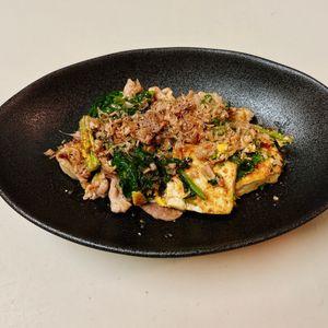 りんの作ってみた!投稿(ほろ苦い春の味🌸菜の花と豆腐のチャンプルー😋)