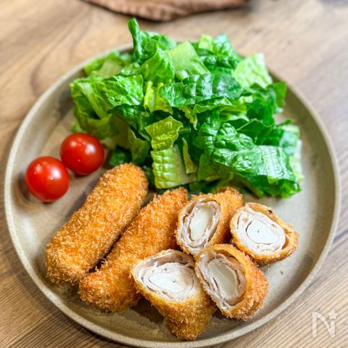 満腹おかず♩《エリンギの肉巻きフライ》