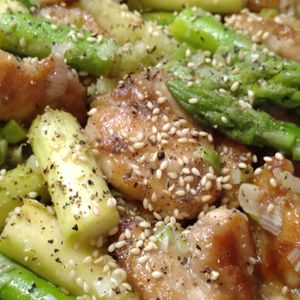 wprの作ってみた!投稿(【鶏肉とアスパラのレモンネギ塩ソテー】さっぱりやみつき♡)