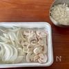 【ミートボールと菜の花のクリーム煮】フライパンひとつで♪の工程1
