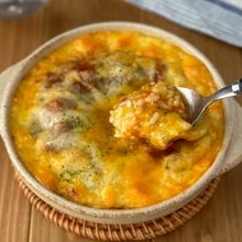【とろ〜りたまごの満腹ドリア】パスタソースで手間抜き♪