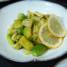 【レンジで作れる】ささみとアボカドのスイートチリソース和え