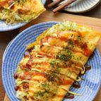 粉不要♪無限に食べられる♪鶏もも肉deとん平焼き風♪