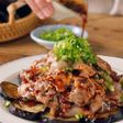 薄切り肉で簡単！【焼きなすのよだれ豚】