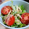 まゆのの作ってみた!投稿(【水菜とトマトのごまだれサラダ】混ぜてかけるだけ！)