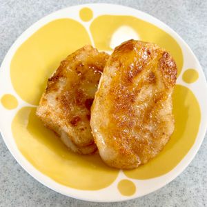 のりのり🐾🎀🤍の作ってみた!投稿(バズった悪魔の味！材料3つでパリもちッ「塩キャラメル餅」)