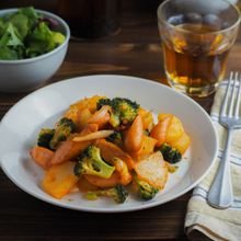 ウィンナーと野菜のケチャップ炒め