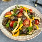 【なすと彩り野菜のさっぱり焼き浸し】じんわり味しみ♪
