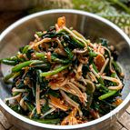 ほうれん草とえのきの《韓国風♡腸活♡キムチサラダ》