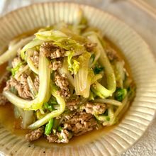 リピ続出【白菜と挽き肉のとろうま炒め】味付け2つで超簡単！