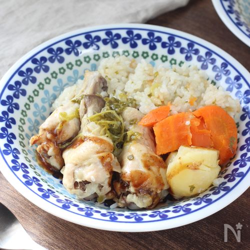 これが究極の時短【手羽元炊飯器ピラフ】