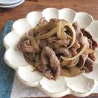 ごはんがススム◎牛肉とたまねぎのにんにく醤油スタミナ焼き