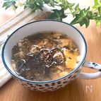 トロトロもずくとフワフワたまごのスープ♡