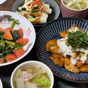 まのしの作ってみた!投稿(調味料これだけ！ポン酢で楽ちん♡【おろしそ甘酢だれチキン】)
