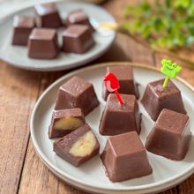 【レンジで簡単】ひとくちチョコバナナアイス&プリン