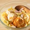 子どもが喜ぶ！カレー風味のマカロニサラダの工程3