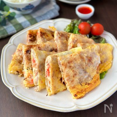 【豚こまと豆腐のベトナム風バインチャンヌン】節約/カサマシ