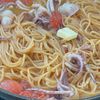 ワンパンで！味付けこれだけ！【イカとトマトの和風パスタ】の工程5