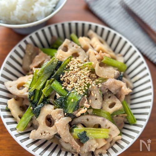 ご飯がすすむ「豚バラとれんこんの甘辛味噌炒め」