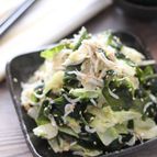 【キャベツとわかめのしらす胡麻和え】箸が止まらない副菜♪