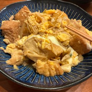 1169387の作ってみた!投稿(ヘルシーだけどボリューム満点♡かつとじならぬ！厚揚げの卵とじ)
