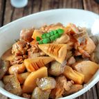 【たけのこ鶏肉こんにゃくの照り煮】ご飯にもお酒にも♡