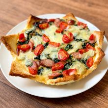 「ほうれん草のパンキッシュ」食パンで簡単おいしい！