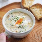生クリームなしの新発想！ほぼカルボナーラ風豆乳みそ汁