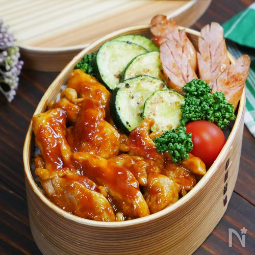 お弁当定番の仲間入り♪すぐできチキンチャップ弁当