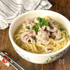 【豚汁そば】簡単ガッツリ麺料理