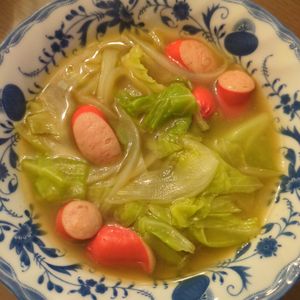 たりおの作ってみた!投稿(レンジで5分！和風カレースープ)