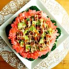 母の日にきらきらっと華やかケーキ寿司