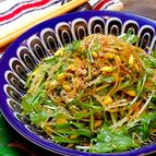 【高速レンチンレシピ】もやしと水菜のナムル