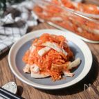 【レンチン・作り置き】人参とちくわのゴマ麺つゆ和え
