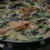ほうれん草と鶏肉の豆乳カレースープの工程3
