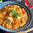 節約満足おかず♪豆腐のチリソースふんわり卵とじ