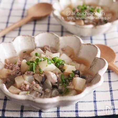 野菜でカサ増し 即出来おかず 電子レンジでかぶのそぼろ煮 By あいのおうちごはん レシピサイト Nadia ナディア プロの料理家のおいしいレシピ