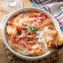 【ホワイトソース不要】混ぜて焼くだけ！とろ〜りパングラタン