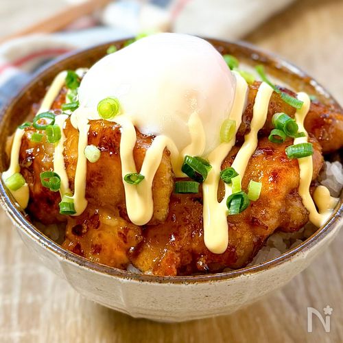 簡単・コスパ最強！ごはんが進む♡【とろ〜り卵のてりマヨ丼】