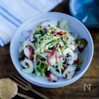 おもてなしに♪タコとお野菜たっぷりセビーチェ風