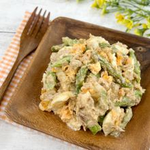 簡単デリ風*アスパラのツナたまサラダ*和風マヨが美味しい♪