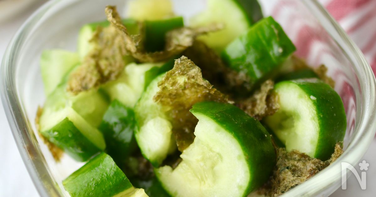 【３分で完成🥒！】おつまみ海苔きゅうり
