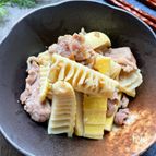 我が家のたけのこ料理人気Ｎｏ．1♪♪たけのこと豚こまの味噌煮