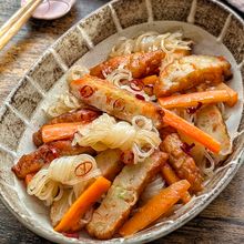 【野菜天としらたきのやさしい煮物】煮込み5分♡