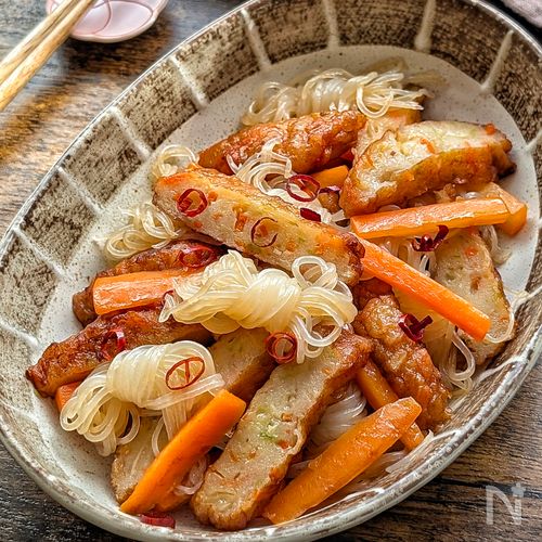 【野菜天としらたきのやさしい煮物】煮込み5分♡