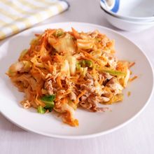 簡単パパッと!箸が止まらない豚キムチ